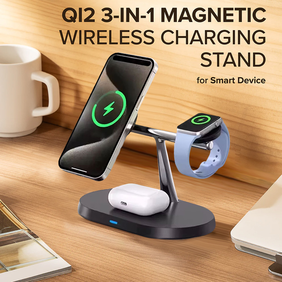 Smartwatch Apple Watch - 3 in 1 Magnetic Wireless Charger