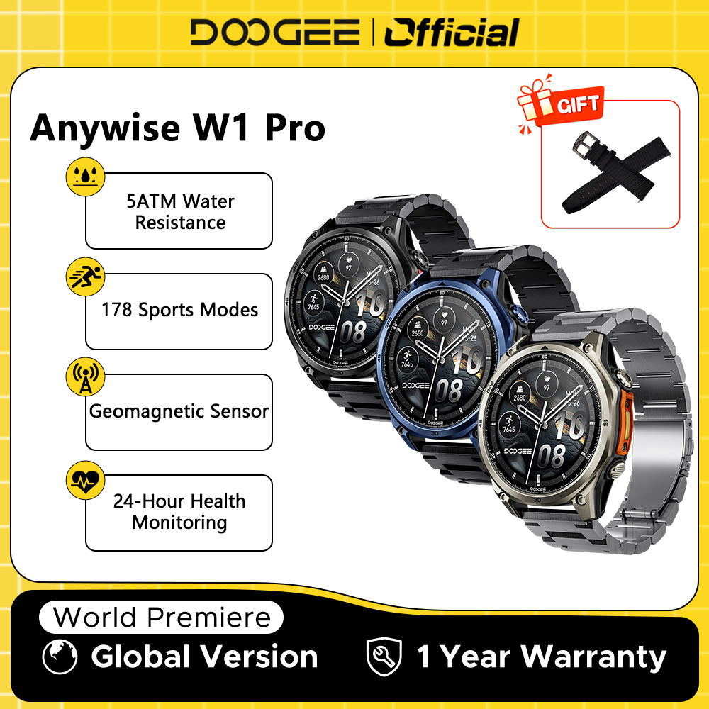 Smartwatch Health Watches - DOOGEE ANYWISE W1 PRO Smartwatch 1.43''