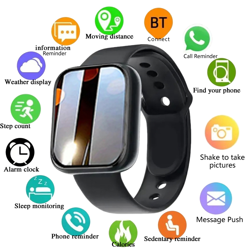 Watch Smart Y68 - Multifunctional Smart Watches Women Men Bluetooth