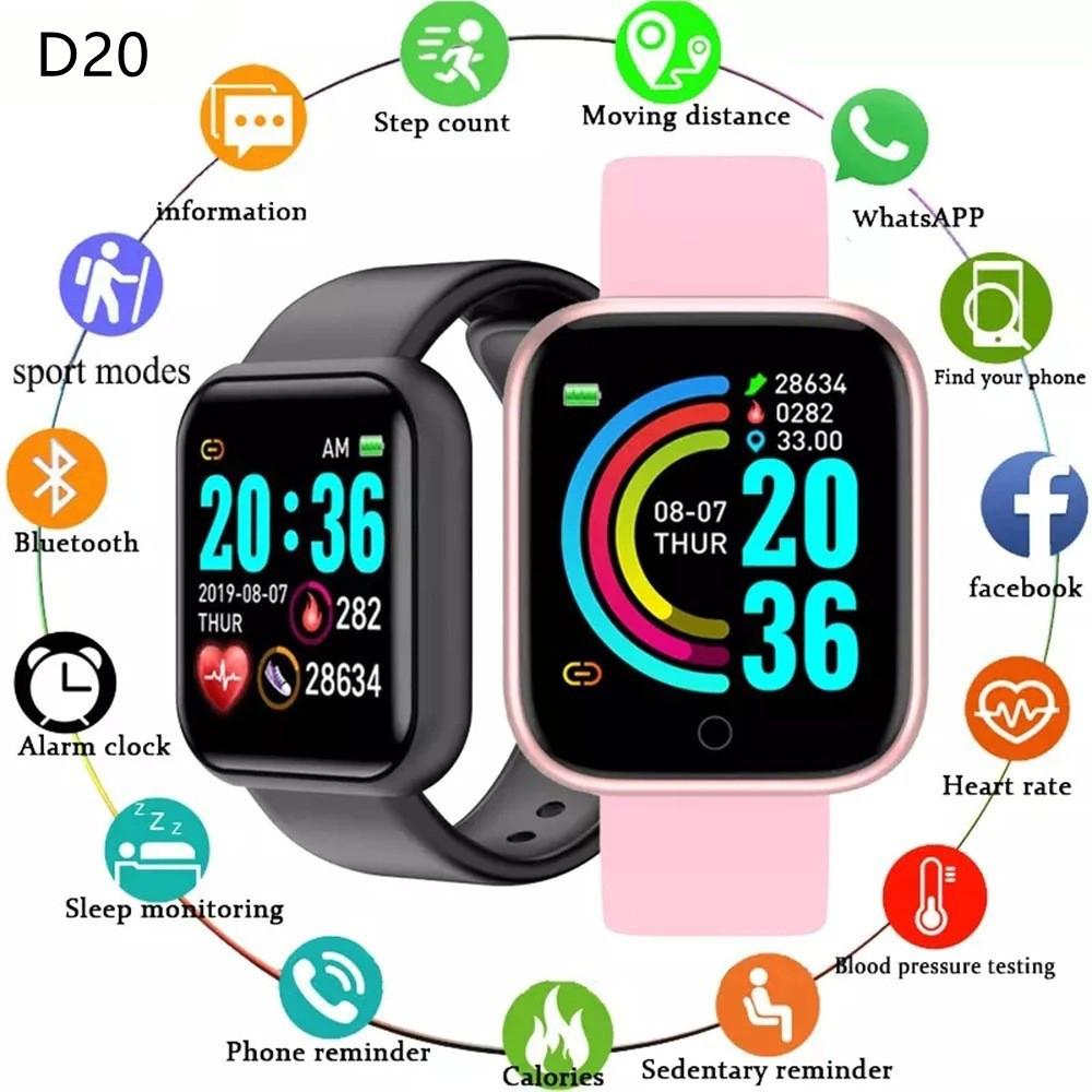 Watch Smart Y68 - D20 y68 Smart Watches Electronic Sports