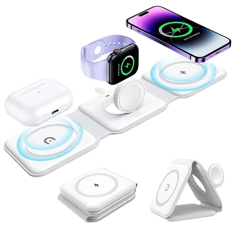 Smartwatch Apple Watch - 3-in-1 Magnetic Folding Wireless Charger, 15W