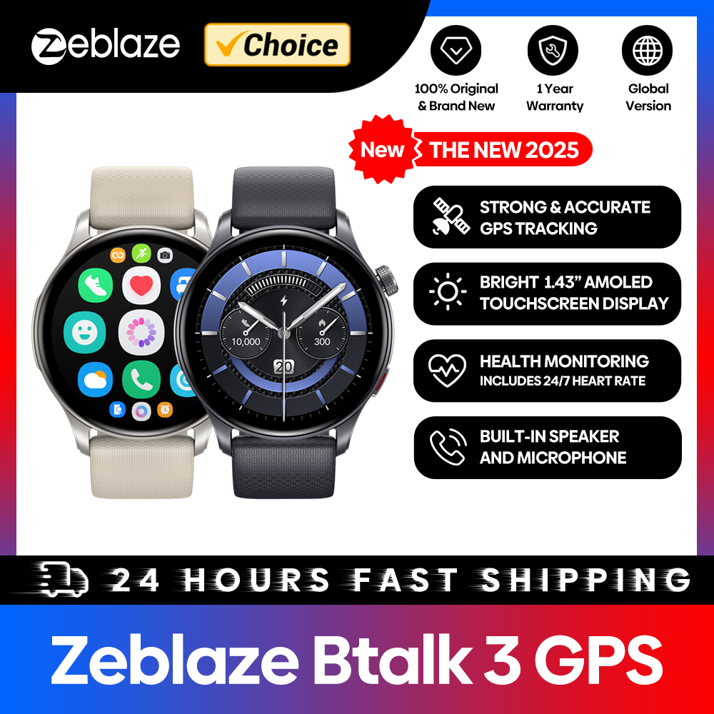 Hybrid Smartwatch - New Zeblaze Btalk 3 GPS Smartwatch