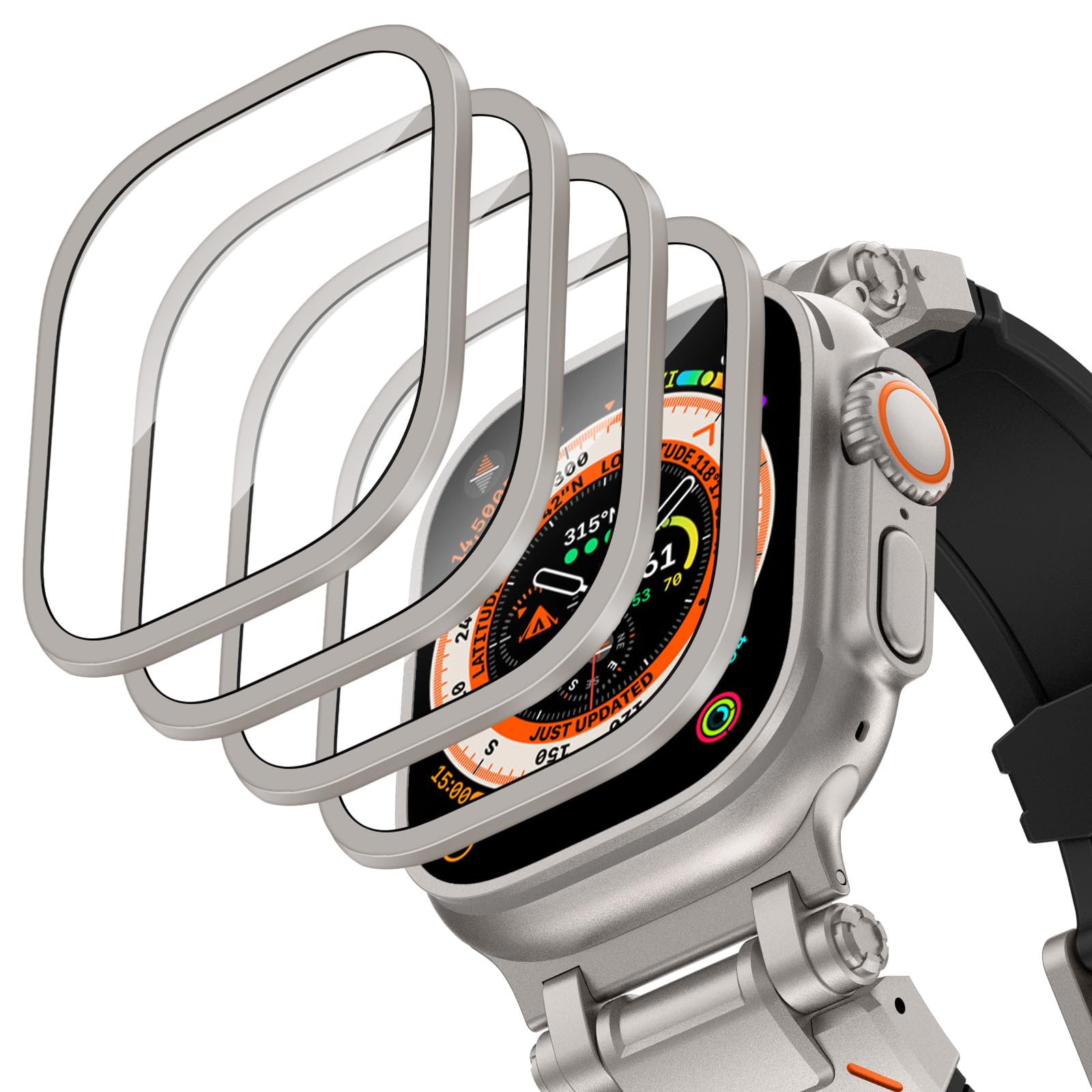 Smartwatch Apple Watches For Women - Aluminium Alloy Case+Tempered Glass for Apple