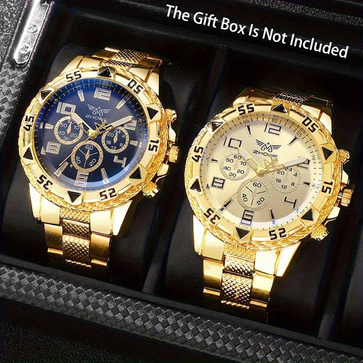 Smartwatch Digital Watches For Men - 2pcs/set Men Business Watches Fashion Arabic