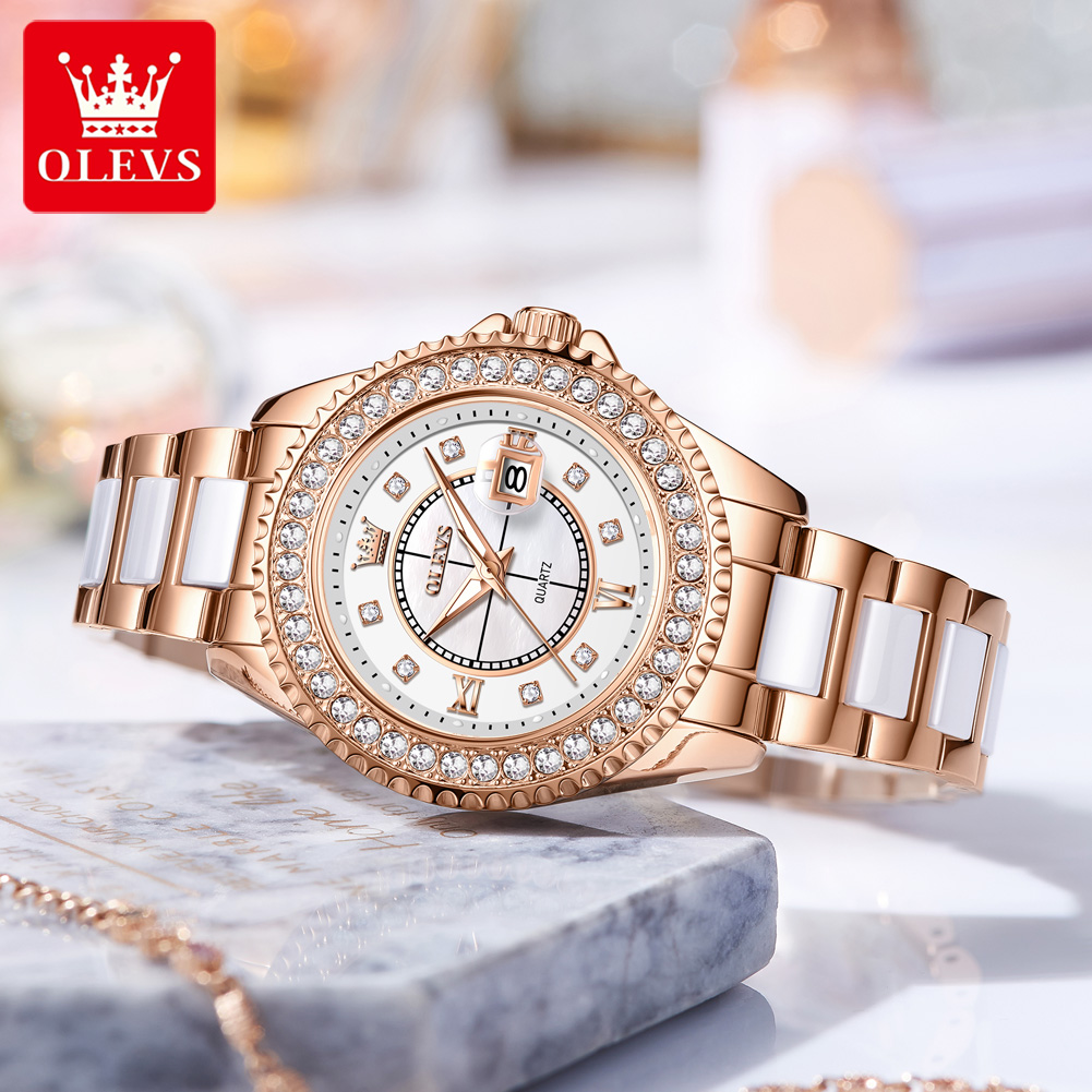 OLEVS 3685 Luxury Women's Watc - Luxury Ceramic Watch recension och pris