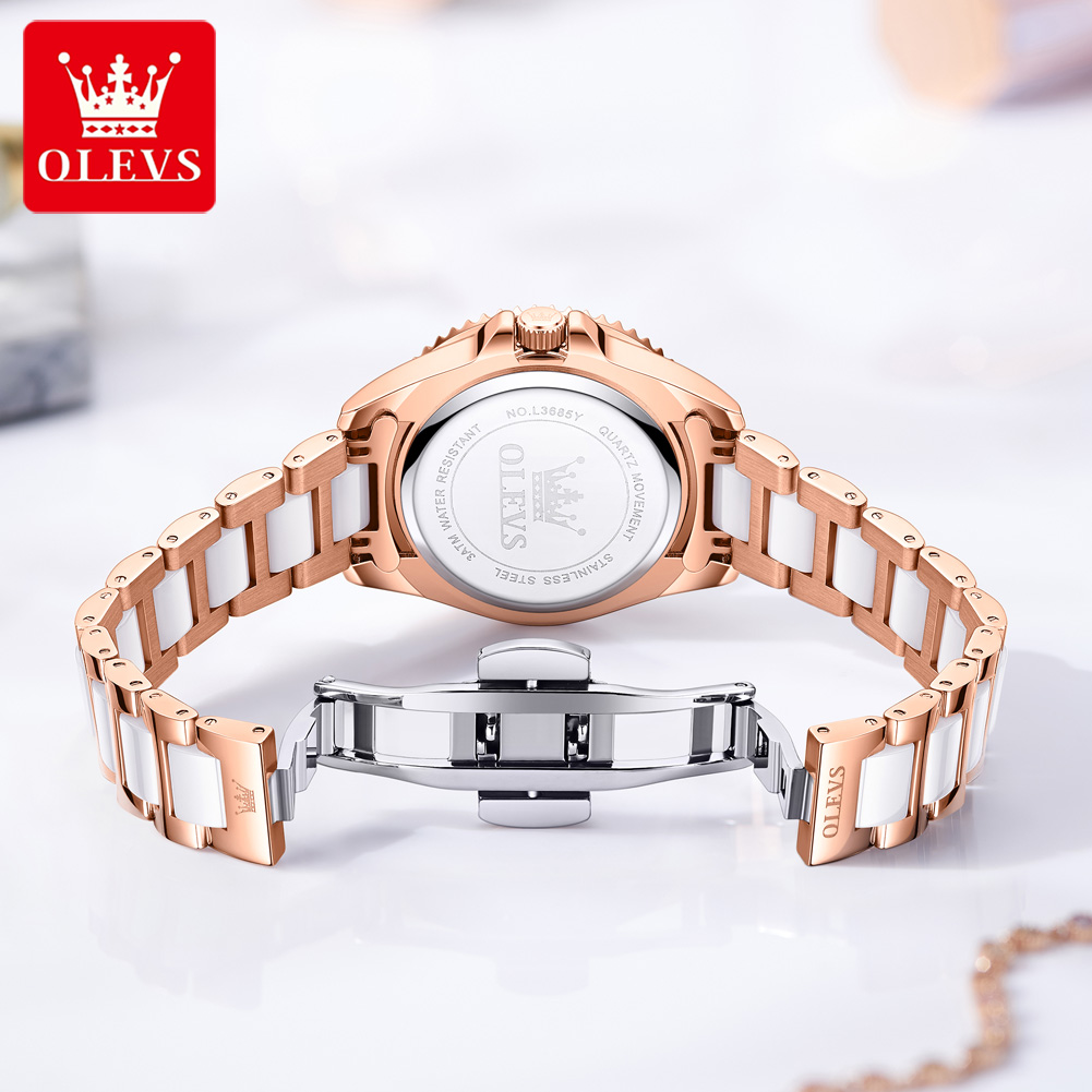 OLEVS 3685 Luxury Women's Watc - Luxury Ceramic Watch recension och pris