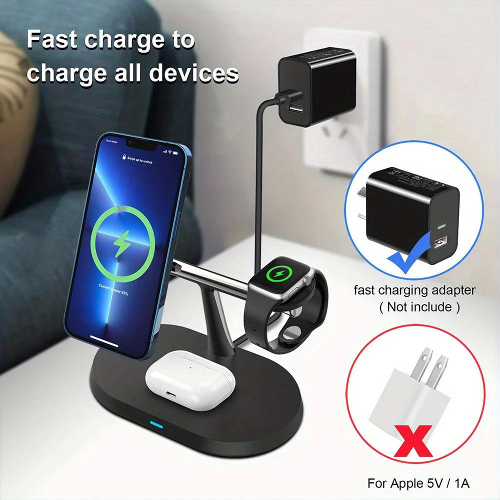 3 in 1 Magnetic Wireless Charg - Smartwatch Apple Watch recension och pris