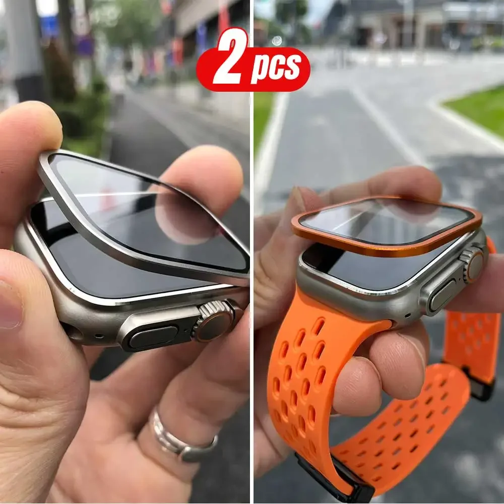 2PCS Titanium Metal Frame for  - Smartwatch Apple Watches For Women recension och pris