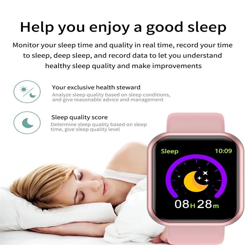 Y68 Smart Watch Men Women Hear - Watch Smart Y68 recension och pris