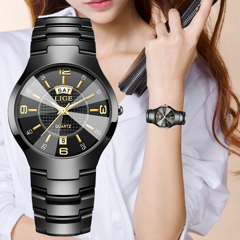 LIGE Fashion Elegant Women's W - Luxury Ceramic Watch recension och pris