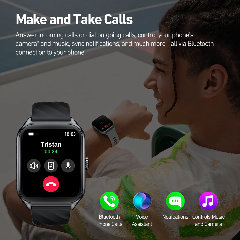 New Zeblaze GTS 4 Voice Callin - Smartwatch Health Watches recension och pris