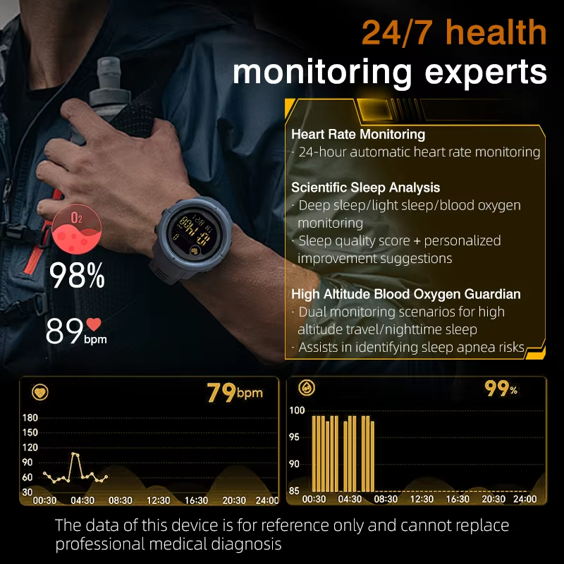 NORTH EDGE NEW MARS 5 Men's Di - Smartwatch Digital Watches For Men recension och pris