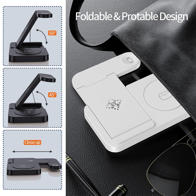 4 in 1 Foldable Wireless Charg - Smartwatch Apple Watch recension och pris