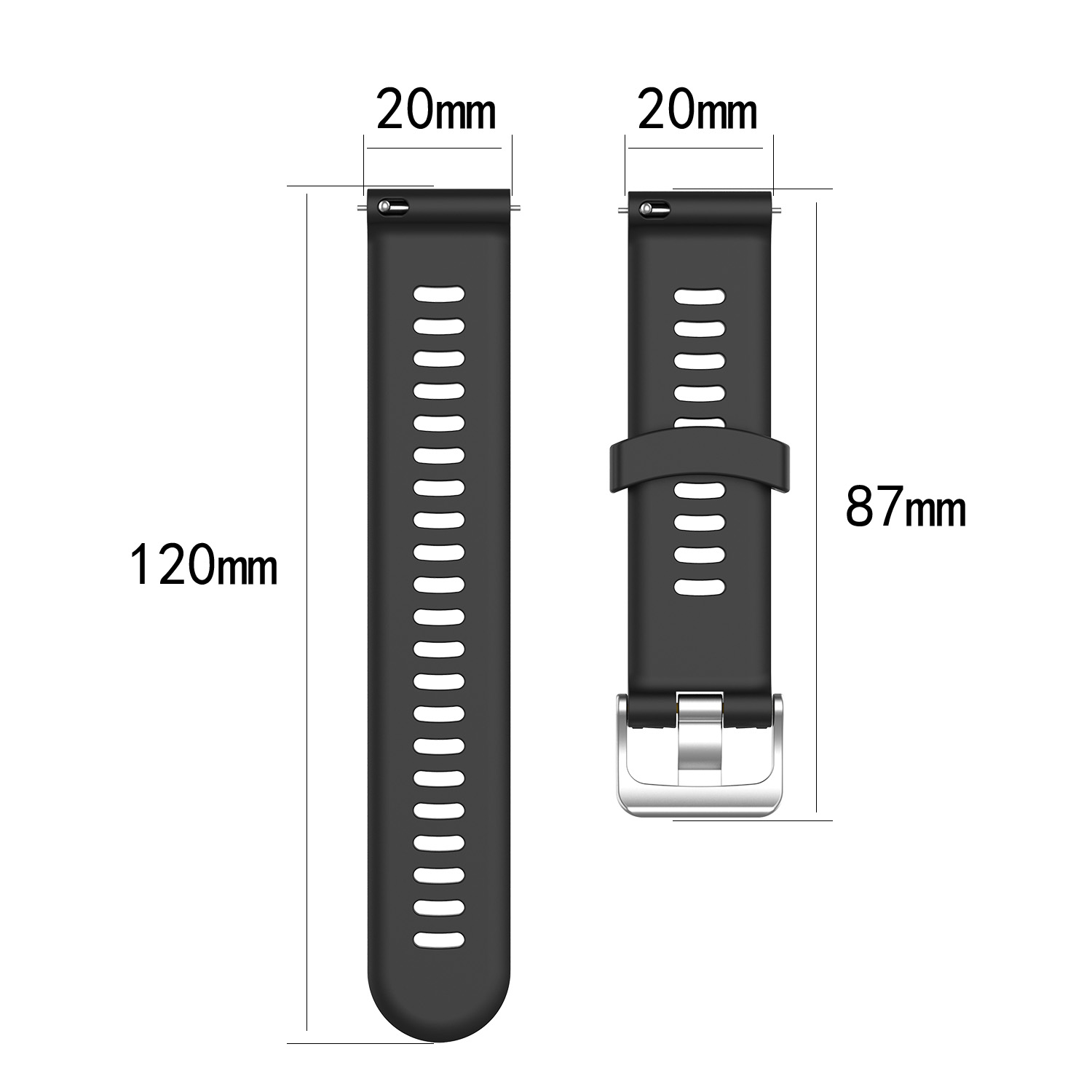 20mm Silicone Watch Band Class - Smartwatch Watches Amazfit recension och pris