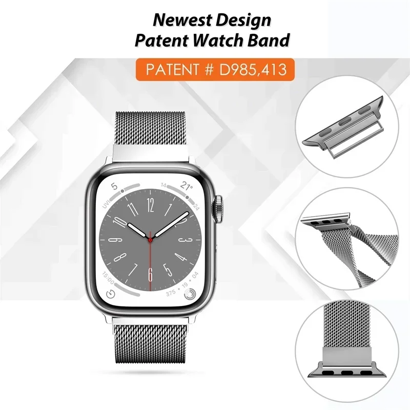 Milanese Loop for apple watch  - Smartwatch Apple Watches For Women recension och pris