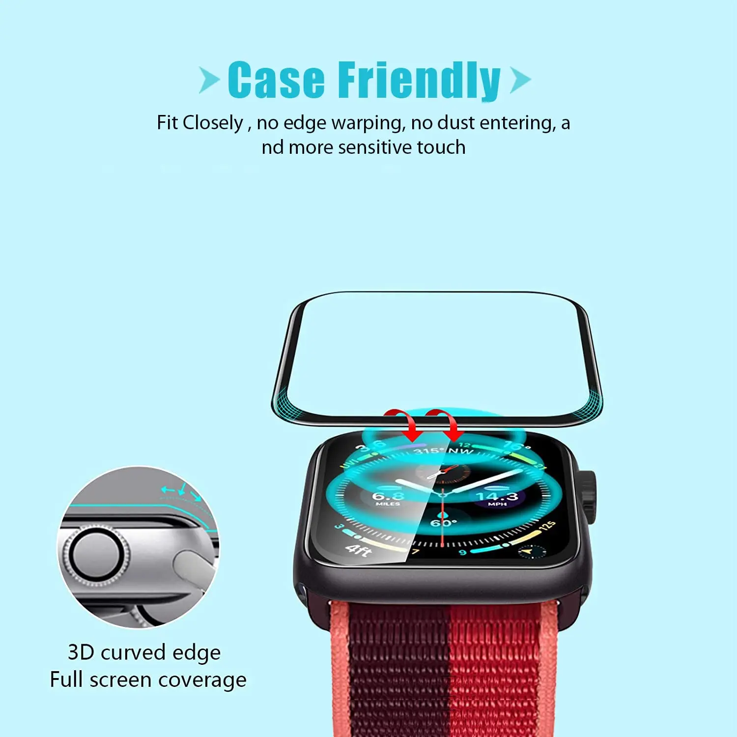 Screen Protector 3D Tempered F - Smart Watch Screen Protector recension och pris