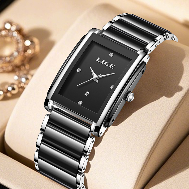 LIGE New Luxury Women Watches  - Luxury Ceramic Watch recension och pris