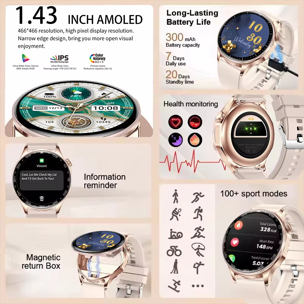 2 In 1 TWS Headset Smart Watch - Smartwatch Noise Watches For Women recension och pris