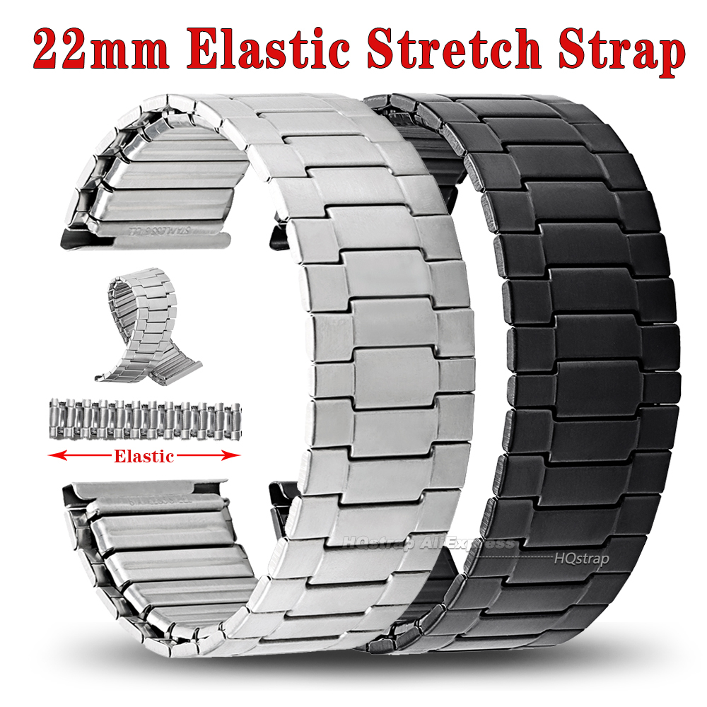 Elastic Steel Watch Strap 22mm - Watches Rolex Smartwatch recension och pris