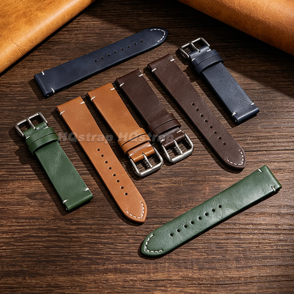 Oil Wax Leather Watch Strap 18 - Watches Rolex Smartwatch recension och pris