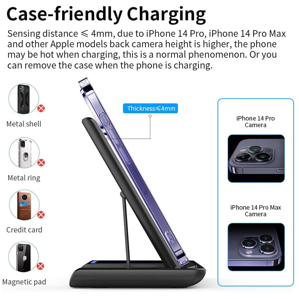 15W 3 in 1 Wireless Charger St - Smartwatch Apple Watch recension och pris