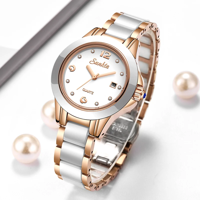 Sunkta Fashion Casual Quartz W - Luxury Ceramic Watch recension och pris