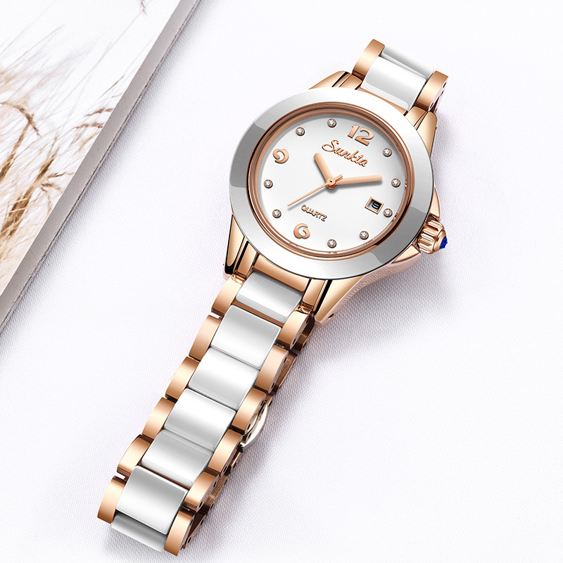 Sunkta Fashion Casual Quartz W - Luxury Ceramic Watch recension och pris