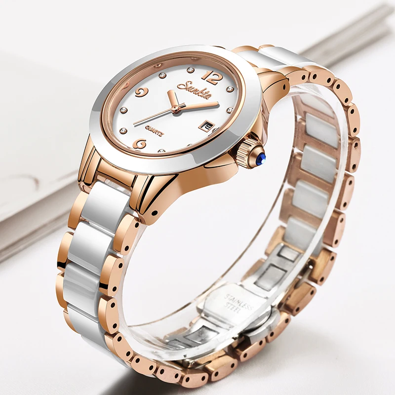 Sunkta Fashion Casual Quartz W - Luxury Ceramic Watch recension och pris