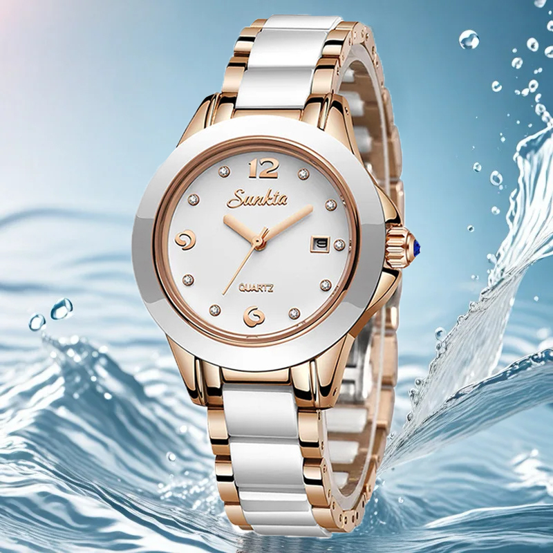 Sunkta Fashion Casual Quartz W - Luxury Ceramic Watch recension och pris