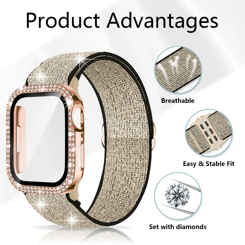 Band+Case for Apple Watch 45mm - Smartwatch Apple Watches For Women recension och pris