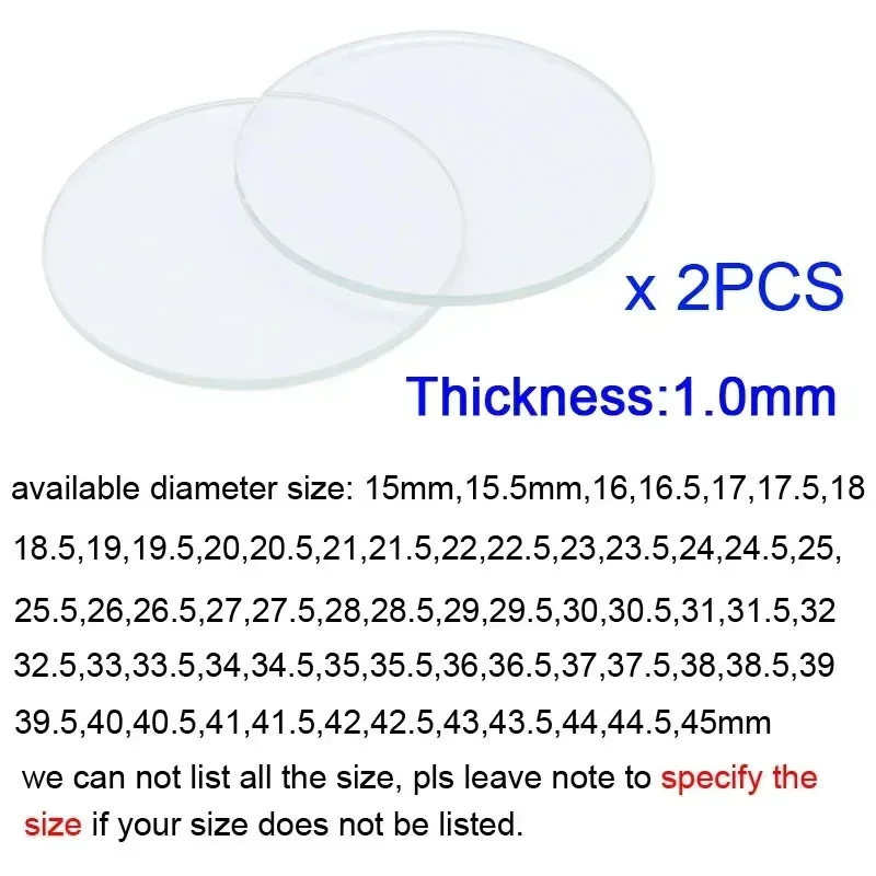 2 Pieces 15 - 45mm Flat Round  - Smart Watch Screen Protector recension och pris