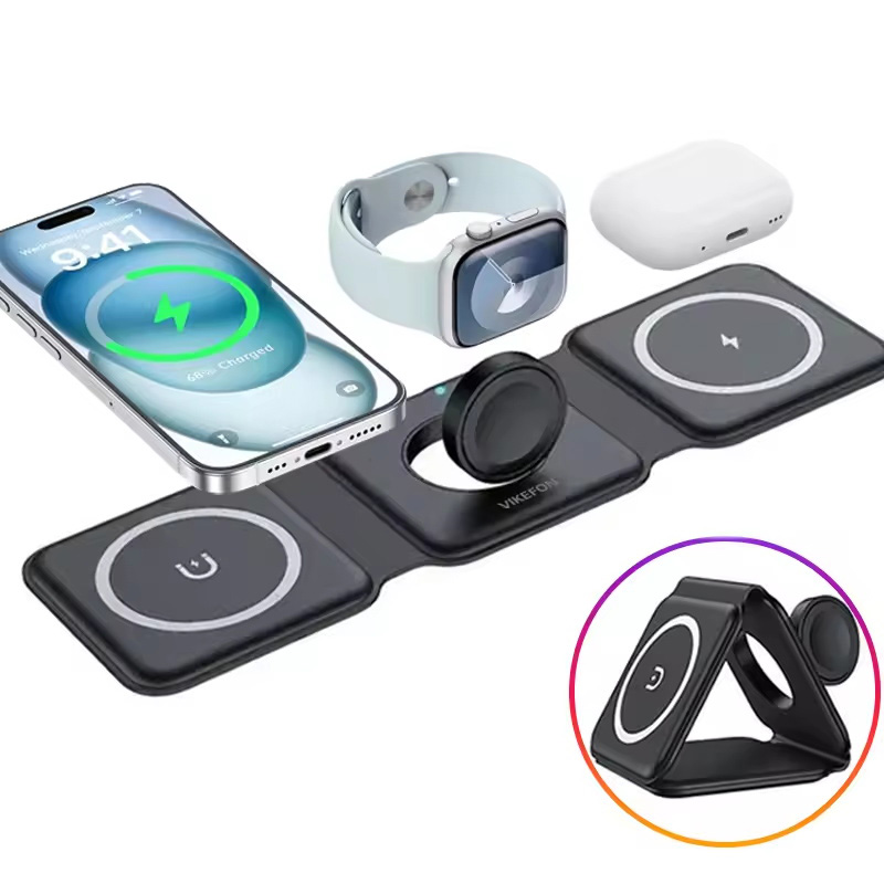 3-in-1 Magnetic Folding Wirele - Smartwatch Apple Watch recension och pris