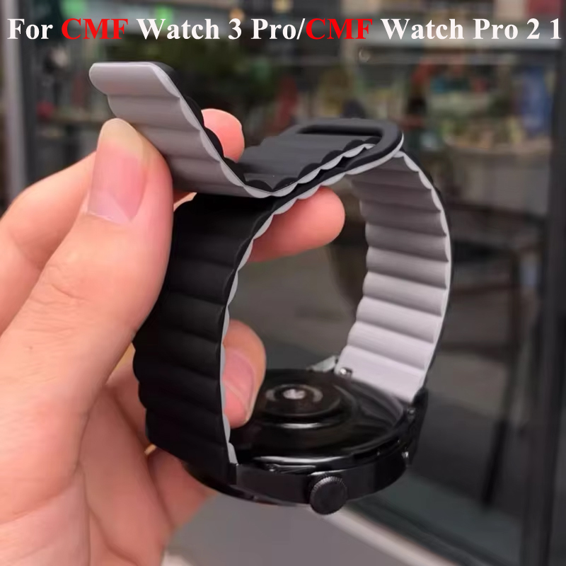 22mm Magnetic Silicone Band Fo - Smartwatch Nothing Watches recension och pris