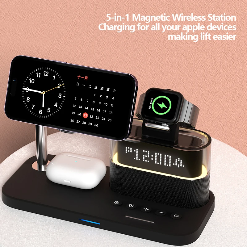 New 5 In 1 Wireless Charger St - Smartwatch New Watches recension och pris