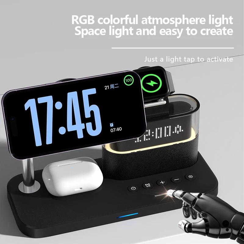New 5 In 1 Wireless Charger St - Smartwatch New Watches recension och pris