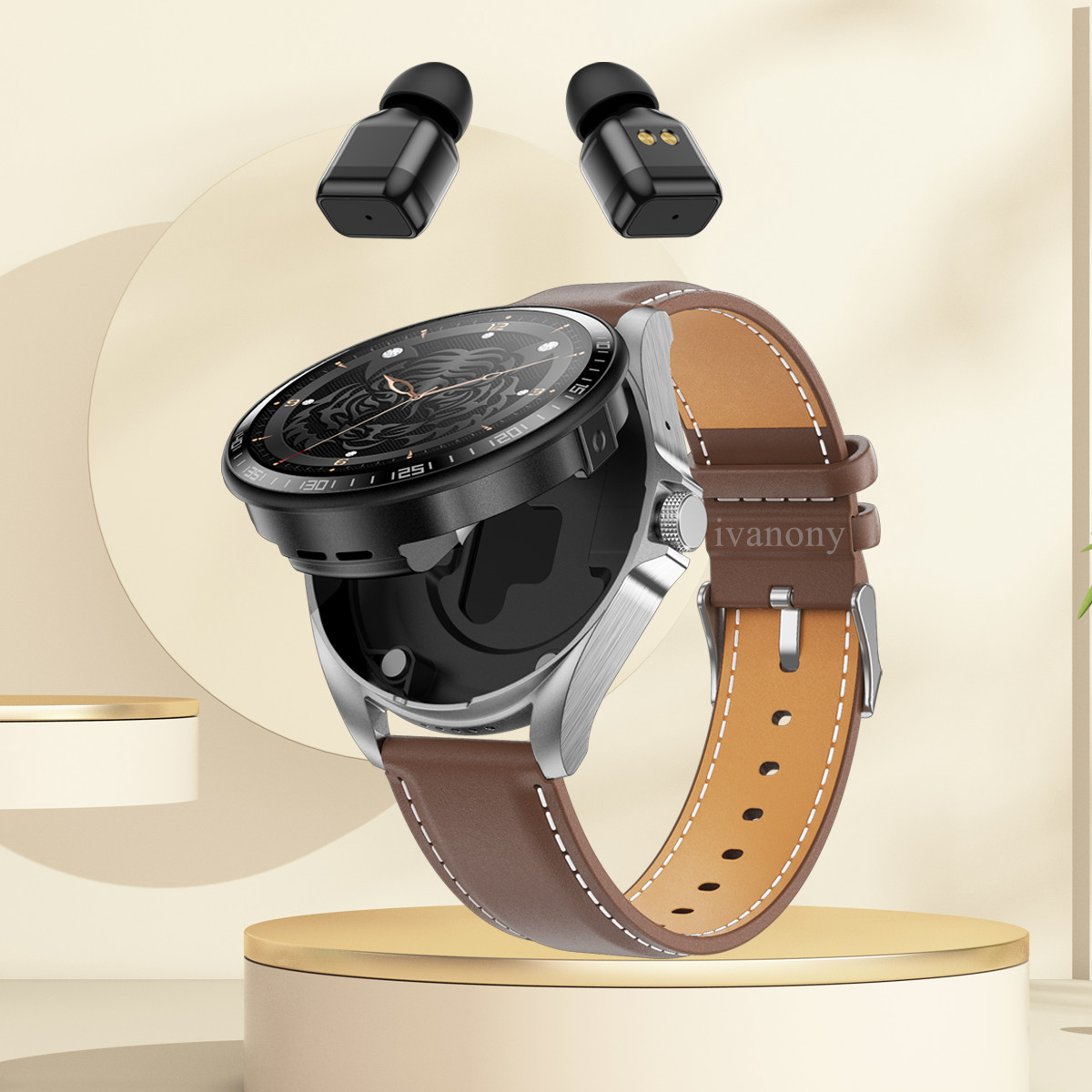 Smart Watch 2 in 1 with Headph - Smartwatch Watches Wallpaper recension och pris