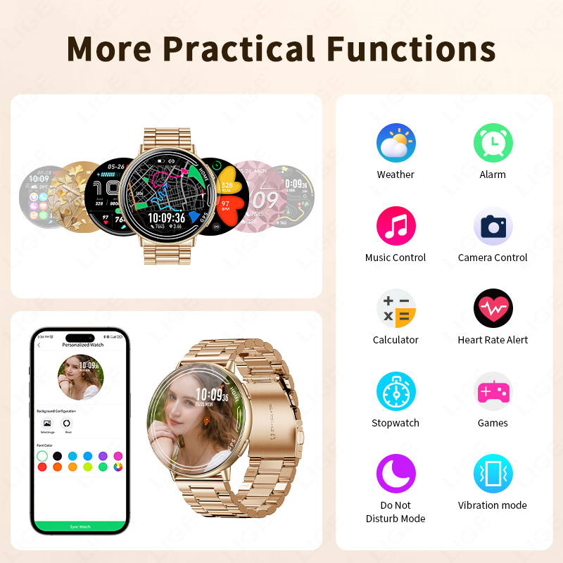 LIGE GPS Smart Watch Heart Rat - Smartwatch Watches For Women With Gps recension och pris