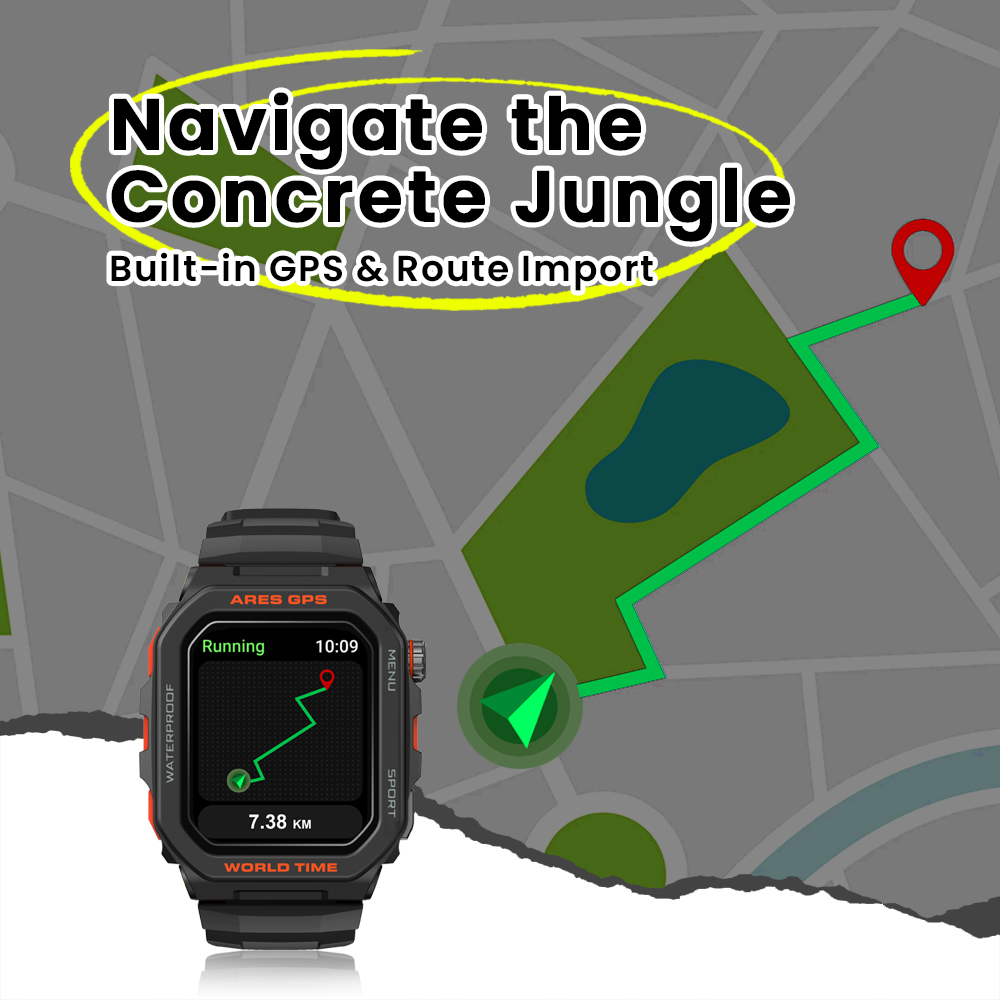 New Zeblaze Ares GPS Smart Wat - Hybrid Smartwatch recension och pris