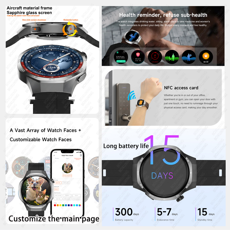 2026 New BOXUXING Watch 5 MAX  - Smartwatch Watches For Women With Gps recension och pris