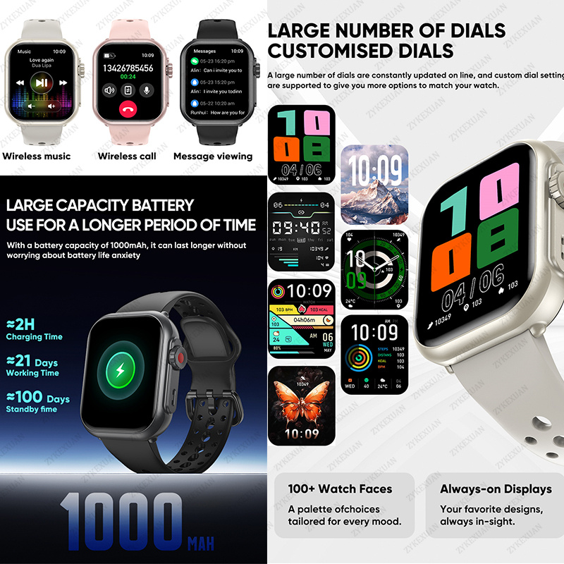 Watch Ultra K62 Men Women 1000 - Smartwatch Watches For Women With Gps recension och pris