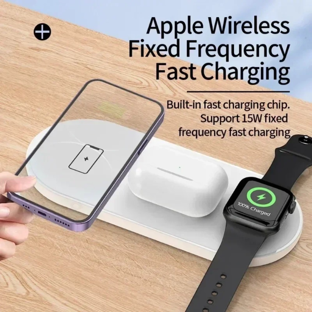 3-in-1 Wireless Charging Pad F - Smartwatch Apple Watch recension och pris