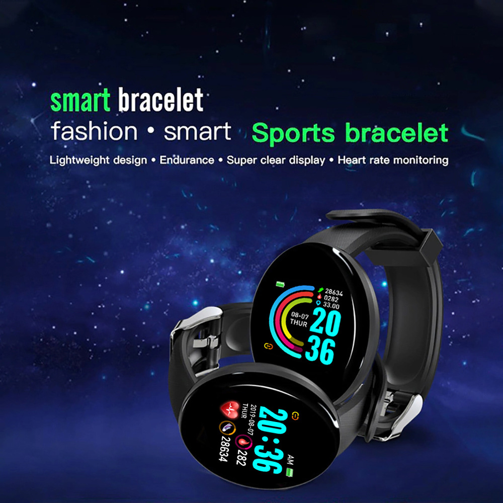 D18 Smart Watch Heart Rate Mon - Watch Smart Y68 recension och pris