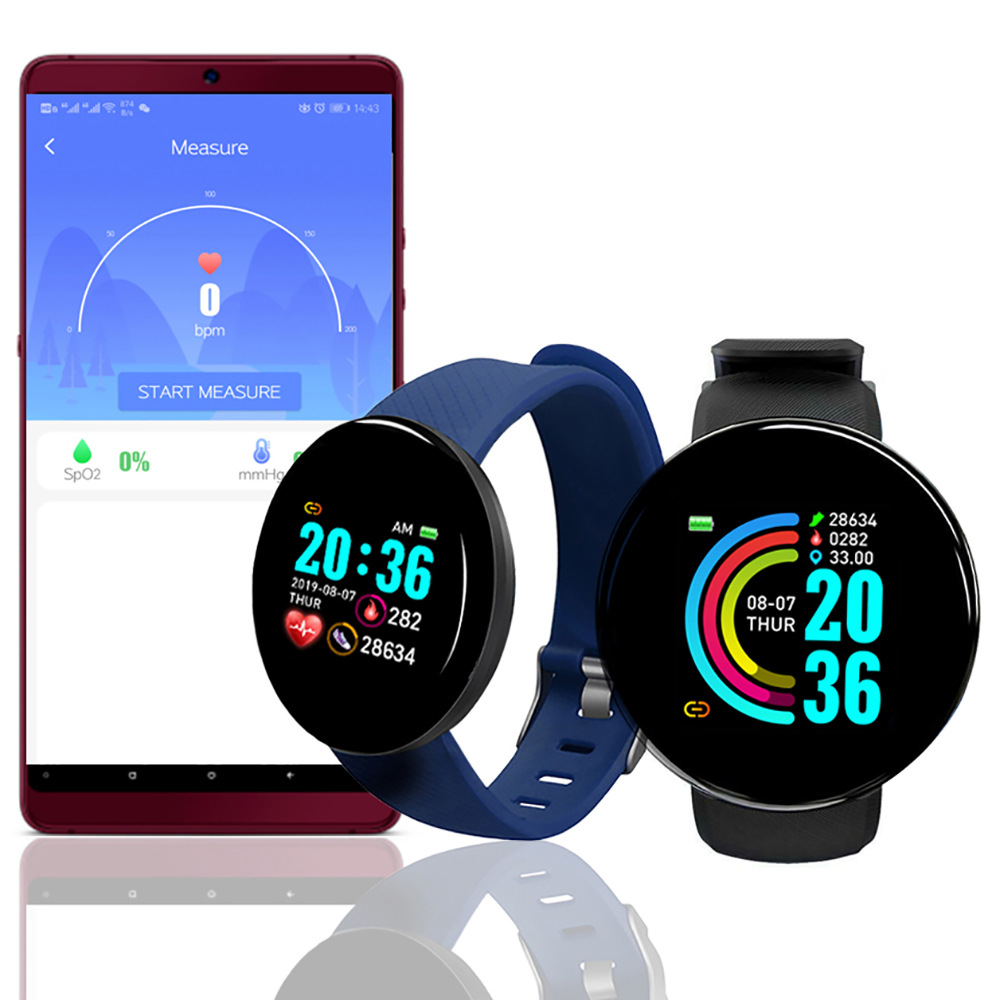D18 Smart Watch Heart Rate Mon - Watch Smart Y68 recension och pris