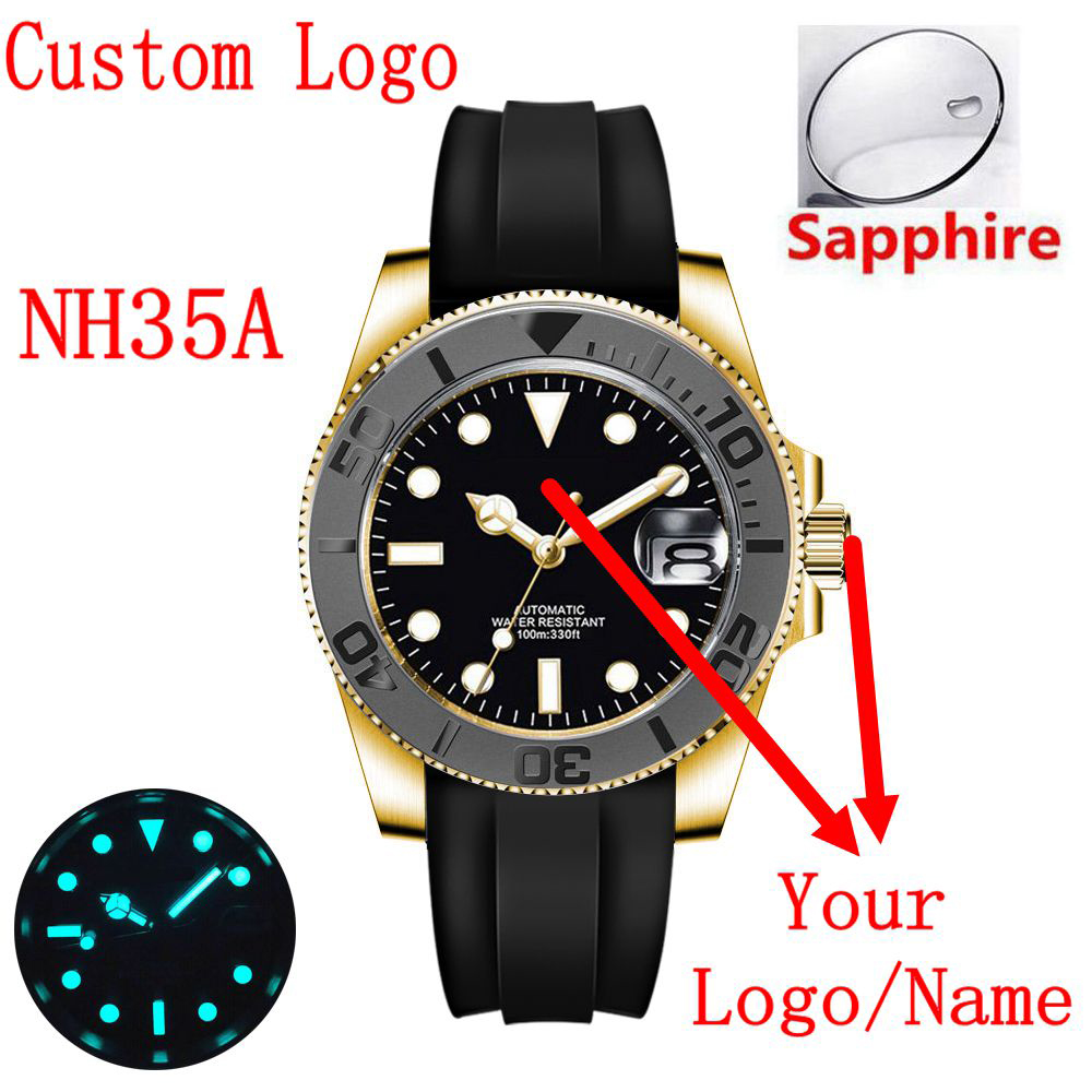 Custom logo 40mLuxury NH35/ Mi - Luxury Ceramic Watch recension och pris
