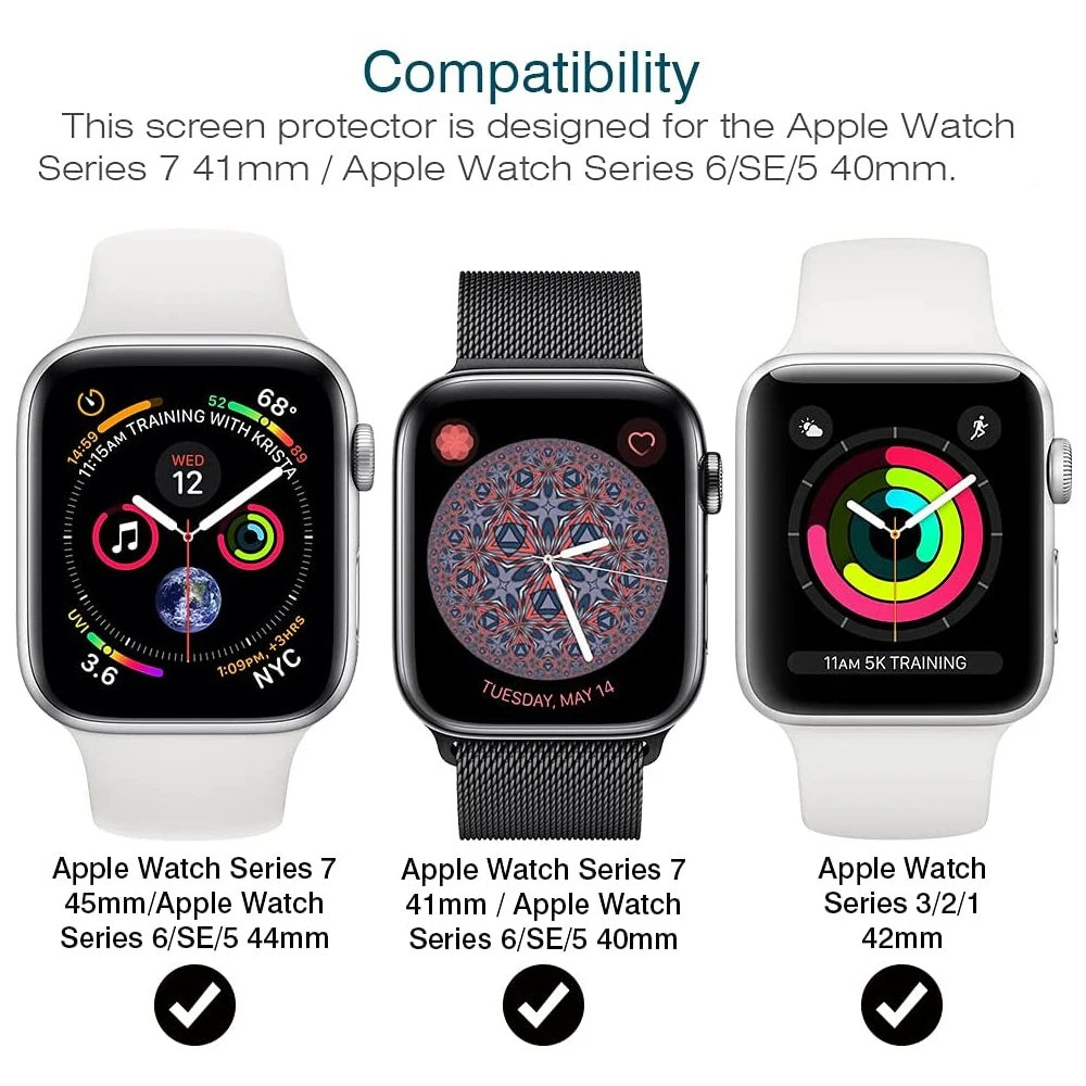 Screen Protector for Apple Wat - Smart Watch Screen Protector recension och pris