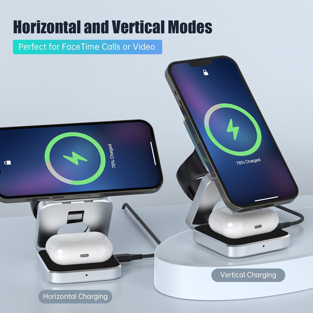 Foldable Magnetic Wireless Cha - Smartwatch Apple Watch recension och pris