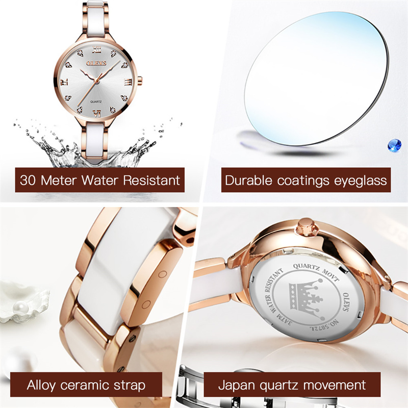 OLEVS New Fashion Women Quartz - Luxury Ceramic Watch recension och pris