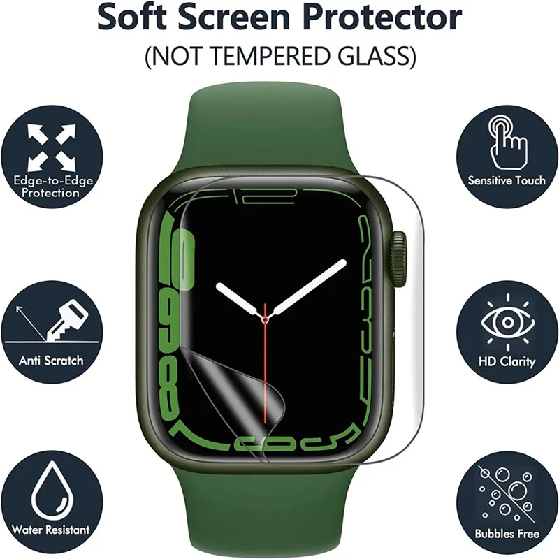 3PCS Hydrogel Film for Apple W - Smart Watch Screen Protector recension och pris