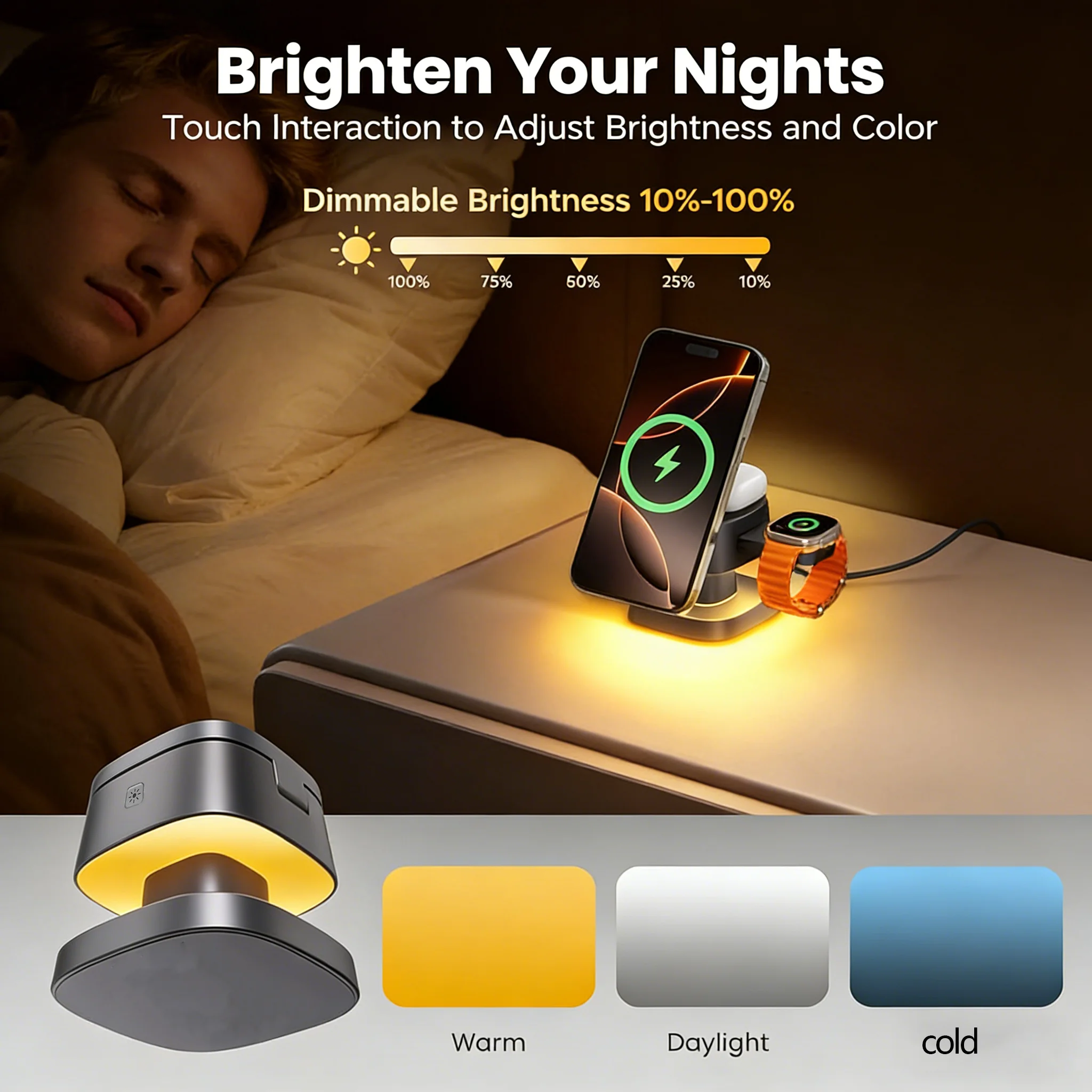 TIMESS Night Light Mashroom Wi - Smartwatch Apple Watch recension och pris