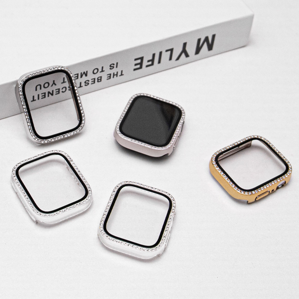 NEW Glass+Diamond Case For App - Smartwatch New Watches recension och pris